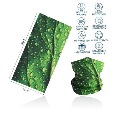 Zöld arcpánt védő túra nyakba kapaszkodó férfi női futó kemping szabadtéri fejpánt vékony varrat nélküli cső kerékpáros fejkendő