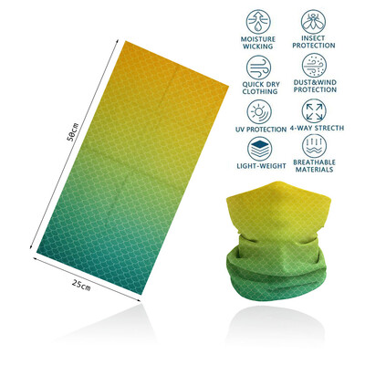 Zöld arcpánt védő túra nyakba kapaszkodó férfi női futó kemping szabadtéri fejpánt vékony varrat nélküli cső kerékpáros fejkendő