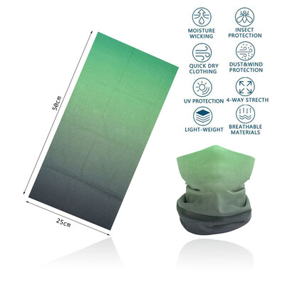 Zöld arcpánt védő túra nyakba kapaszkodó férfi női futó kemping szabadtéri fejpánt vékony varrat nélküli cső kerékpáros fejkendő