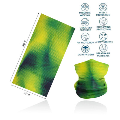 Zöld arcpánt védő túra nyakba kapaszkodó férfi női futó kemping szabadtéri fejpánt vékony varrat nélküli cső kerékpáros fejkendő