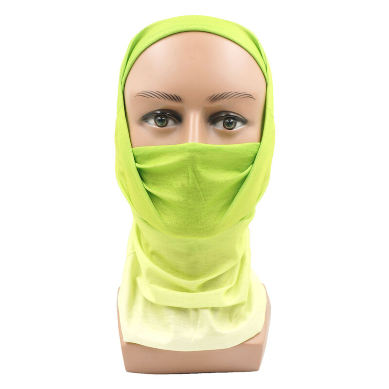 Zöld arcpánt védő túra nyakba kapaszkodó férfi női futó kemping szabadtéri fejpánt vékony varrat nélküli cső kerékpáros fejkendő