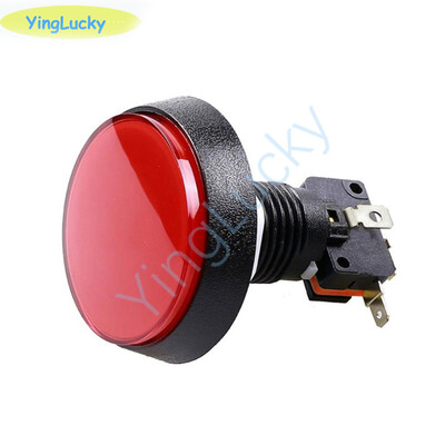 Gumb za arkadne igre 60 mm LED svjetlosna lampa Velika okrugla igračka za arkadne videoigre Push Button Switch Stroj za arkadne igre