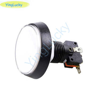 Buton Arcade Lampă cu lumină LED de 60 mm, rotund mare, jucator de jocuri video, comutator cu buton, mașină de jocuri arcade