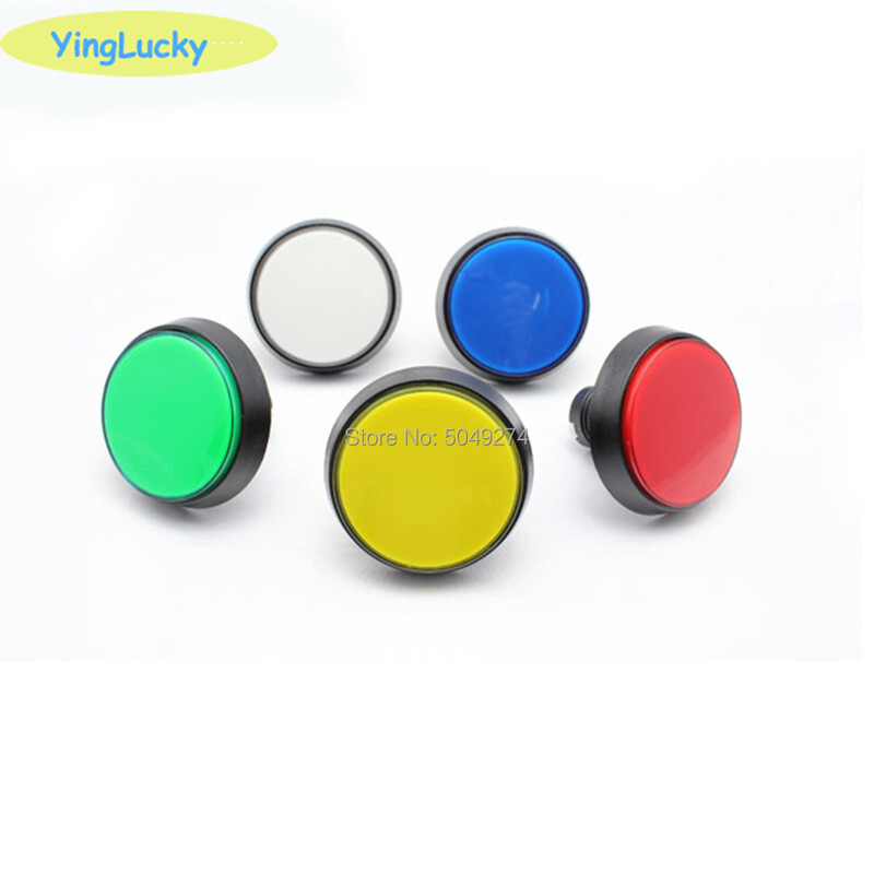 Gumb za arkadne igre 60 mm LED svjetlosna lampa Velika okrugla igračka za arkadne videoigre Push Button Switch Stroj za arkadne igre