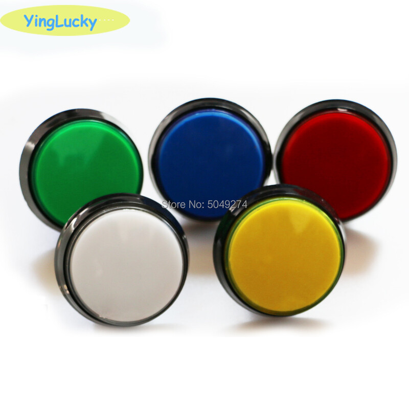 Gumb za arkadne igre 60 mm LED svjetlosna lampa Velika okrugla igračka za arkadne videoigre Push Button Switch Stroj za arkadne igre