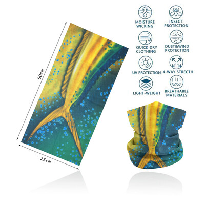 Riblje ljuske Navlaka za vrat s uzorkom za ribolov Tuba Biciklistički šal Planinarenje Trčanje Zaštita od UV zračenja Bandana za lice Muška traka za glavu Balaclava