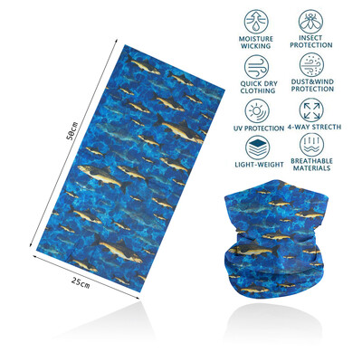 Riblje ljuske Navlaka za vrat s uzorkom za ribolov Tuba Biciklistički šal Planinarenje Trčanje Zaštita od UV zračenja Bandana za lice Muška traka za glavu Balaclava