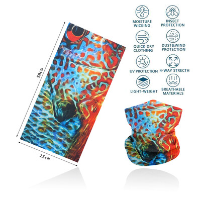 Riblje ljuske Navlaka za vrat s uzorkom za ribolov Tuba Biciklistički šal Planinarenje Trčanje Zaštita od UV zračenja Bandana za lice Muška traka za glavu Balaclava