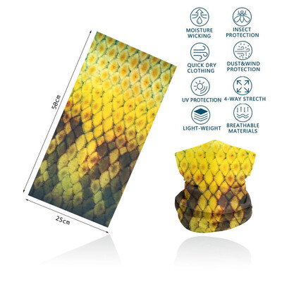 Riblje ljuske Navlaka za vrat s uzorkom za ribolov Tuba Biciklistički šal Planinarenje Trčanje Zaštita od UV zračenja Bandana za lice Muška traka za glavu Balaclava