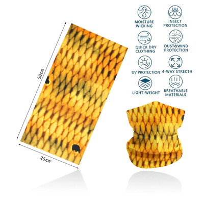 Riblje ljuske Navlaka za vrat s uzorkom za ribolov Tuba Biciklistički šal Planinarenje Trčanje Zaštita od UV zračenja Bandana za lice Muška traka za glavu Balaclava