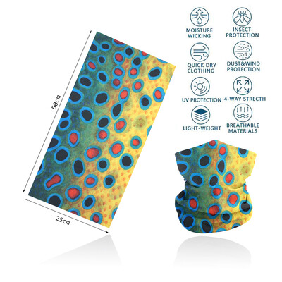 Riblje ljuske Navlaka za vrat s uzorkom za ribolov Tuba Biciklistički šal Planinarenje Trčanje Zaštita od UV zračenja Bandana za lice Muška traka za glavu Balaclava