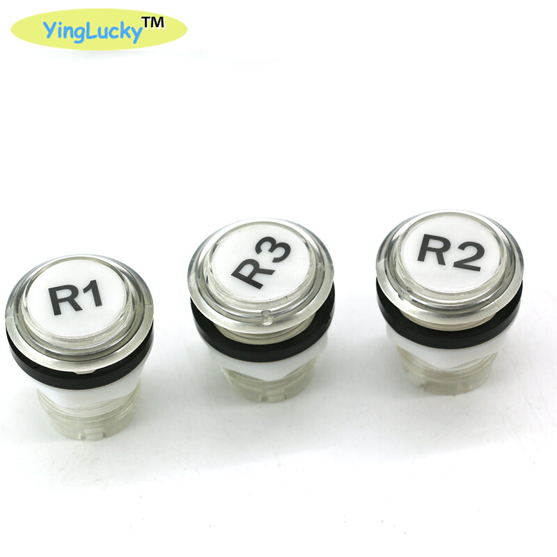 1 kom 33 mm 12 V LED Arcade Push Button COIN 1 Igrač 2 igrača START Osvijetljeni gumb Arcade Cabinet Dodaci