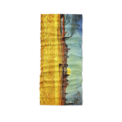 Noua pictură în ulei 3D Van Gogh, eșarfă inel pentru femei, floarea soarelui, noapte înstelată, distracție retro, bentiță pentru ciclism în aer liber, acoperire pentru gât, bandana