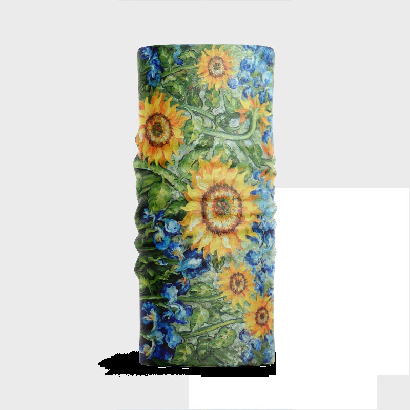 Noua pictură în ulei 3D Van Gogh, eșarfă inel pentru femei, floarea soarelui, noapte înstelată, distracție retro, bentiță pentru ciclism în aer liber, acoperire pentru gât, bandana