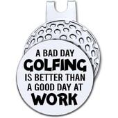 Golful de o zi proastă este mai bun decât un marcator de minge de golf cu clemă magnetică pentru pălărie, accesorii amuzante de golf, cadouri pentru bărbați și femei