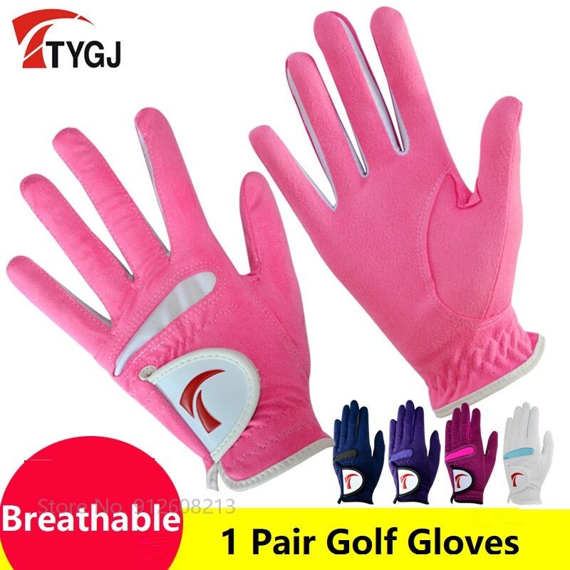 TTYGJ 1 par ženskih prozračnih rukavica za golf Mekane rukavice za golf za lijevu i desnu ruku Elastična neklizajuća sportska rukavica Zaštita dlana