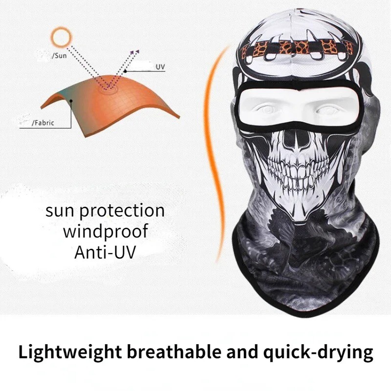 Nova lubanja Balaclava skijaška maska Biciklističke kape Snowboard maska za lice Motociklistička biciklistička kaciga Kapuljača Bandana šal Prozračna otporna na vjetar