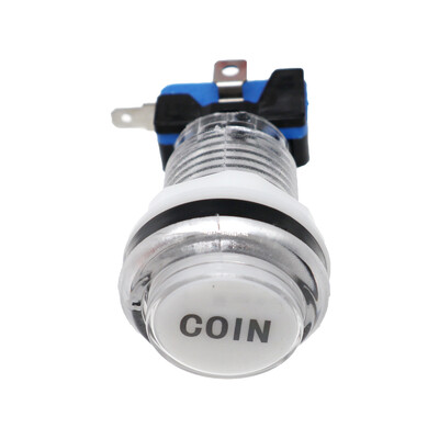 30mm Arcade Okrugla 12V LED tipka šarena tipka s 1P, 2P, novčićem, start, pauza, izlaz, odabir, tipka naljepnica