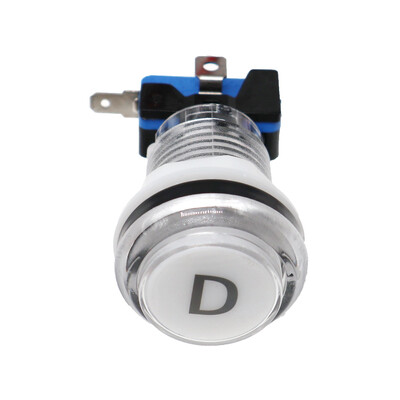 30mm Arcade Okrugla 12V LED tipka šarena tipka s 1P, 2P, novčićem, start, pauza, izlaz, odabir, tipka naljepnica