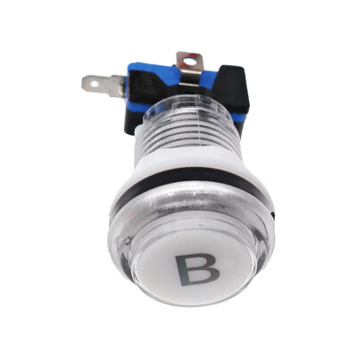 30mm Arcade Okrugla 12V LED tipka šarena tipka s 1P, 2P, novčićem, start, pauza, izlaz, odabir, tipka naljepnica