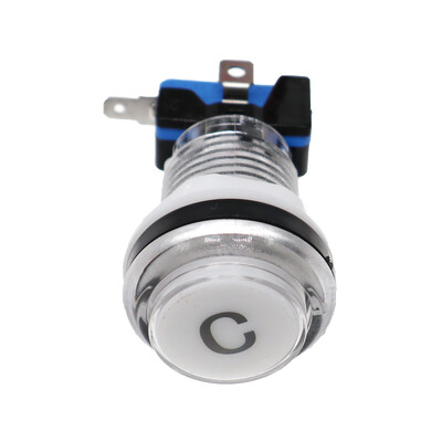 30mm Arcade Okrugla 12V LED tipka šarena tipka s 1P, 2P, novčićem, start, pauza, izlaz, odabir, tipka naljepnica