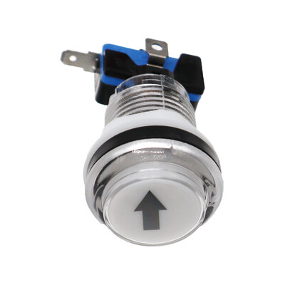 30mm Arcade Okrugla 12V LED tipka šarena tipka s 1P, 2P, novčićem, start, pauza, izlaz, odabir, tipka naljepnica