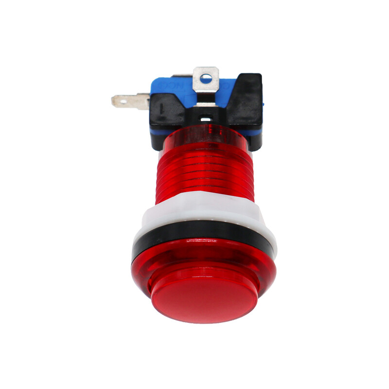 30mm Arcade Okrugla 12V LED tipka šarena tipka s 1P, 2P, novčićem, start, pauza, izlaz, odabir, tipka naljepnica