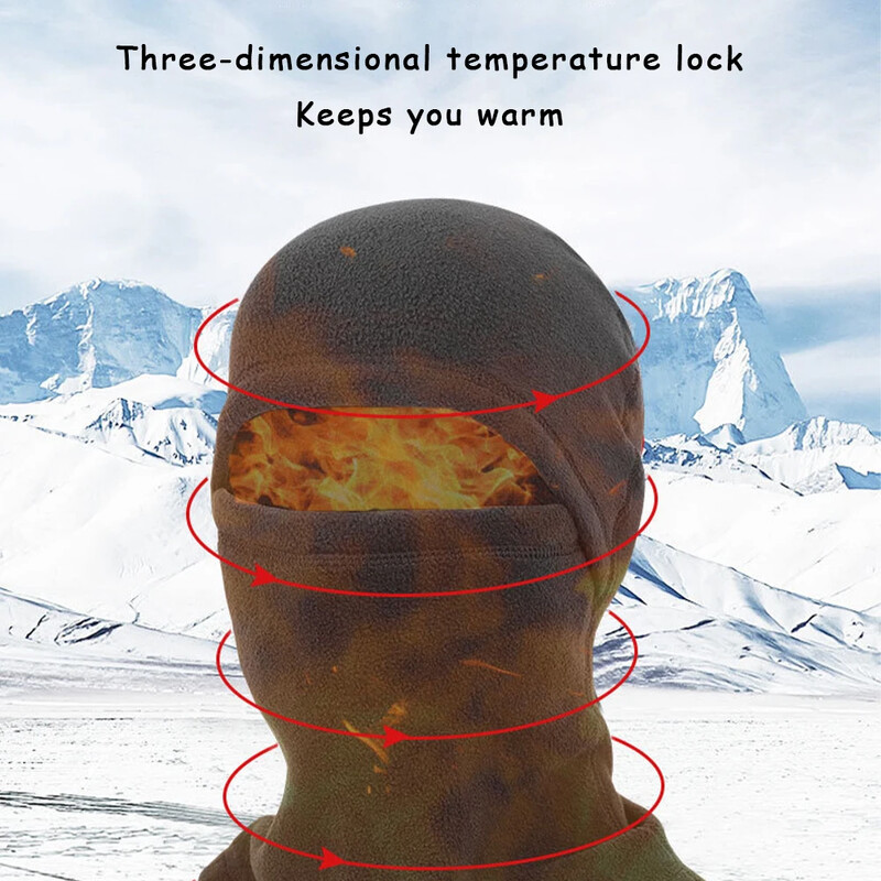 Zimska topla biciklistička puna maska za lice Sportovi na otvorenom Prozračna balaclava kapa otporna na vjetar Skijaški motocikl na otvorenom Navlaka za šešir za ribolov