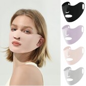 1 db Anti-uv UPF50+ Ice Silk fényvédő maszk Nyommentes nyári szabadtéri sport arcmaszk Légáteresztő, szabad szájú orr maszk