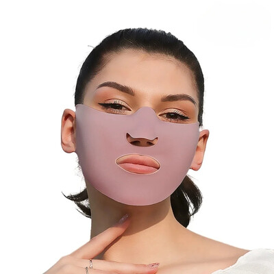 1 db Anti-uv UPF50+ Ice Silk fényvédő maszk Nyommentes nyári szabadtéri sport arcmaszk Légáteresztő, szabad szájú orr maszk