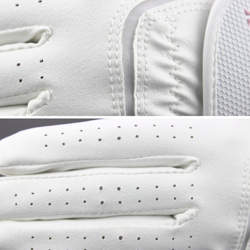 1Pora moteriškų golfo pirštinių, mikropluošto, minkštos sportinės rankenos, patvarios pirštinės, neslystančios, kvėpuojančios sportinės pirštinės