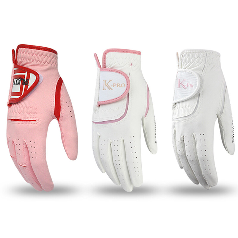 1Pora moteriškų golfo pirštinių, mikropluošto, minkštos sportinės rankenos, patvarios pirštinės, neslystančios, kvėpuojančios sportinės pirštinės