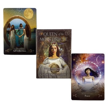 Queen of the Moon Oracle Cards Full English Cards Deck Tarot Divination Wisdom Fate Family Party Edition Настолна игра