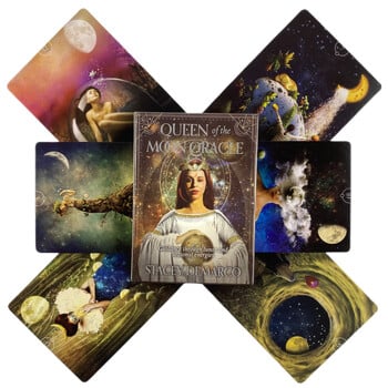 Queen of the Moon Oracle Cards Full English Cards Deck Tarot Divination Wisdom Fate Family Party Edition Настолна игра