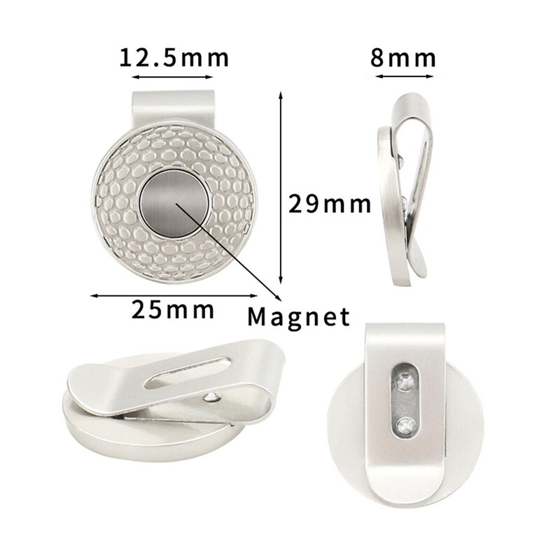 Marcator pentru minge de golf, cadou, distractiv, magnetic, pentru pălărie de golf, pentru antrenament, exercițiu, punere, aliniere, instrument de țintire, echipament de antrenament