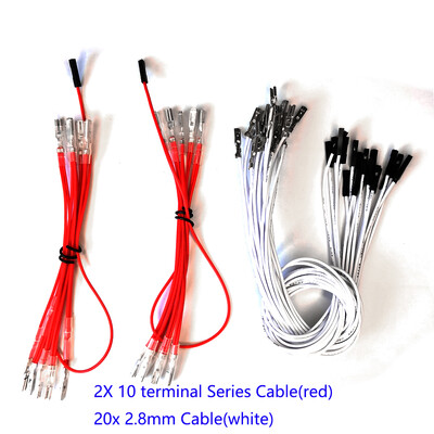 Θηλυκό τερματικό Gnd καλώδιο Dupont 2,8mm Arcade Board Game Raspberry Pi Pico RP2024 Ελεγκτής Hitbox Sanwa Button DIY