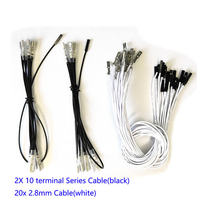 Θηλυκό τερματικό Gnd καλώδιο Dupont 2,8mm Arcade Board Game Raspberry Pi Pico RP2024 Ελεγκτής Hitbox Sanwa Button DIY