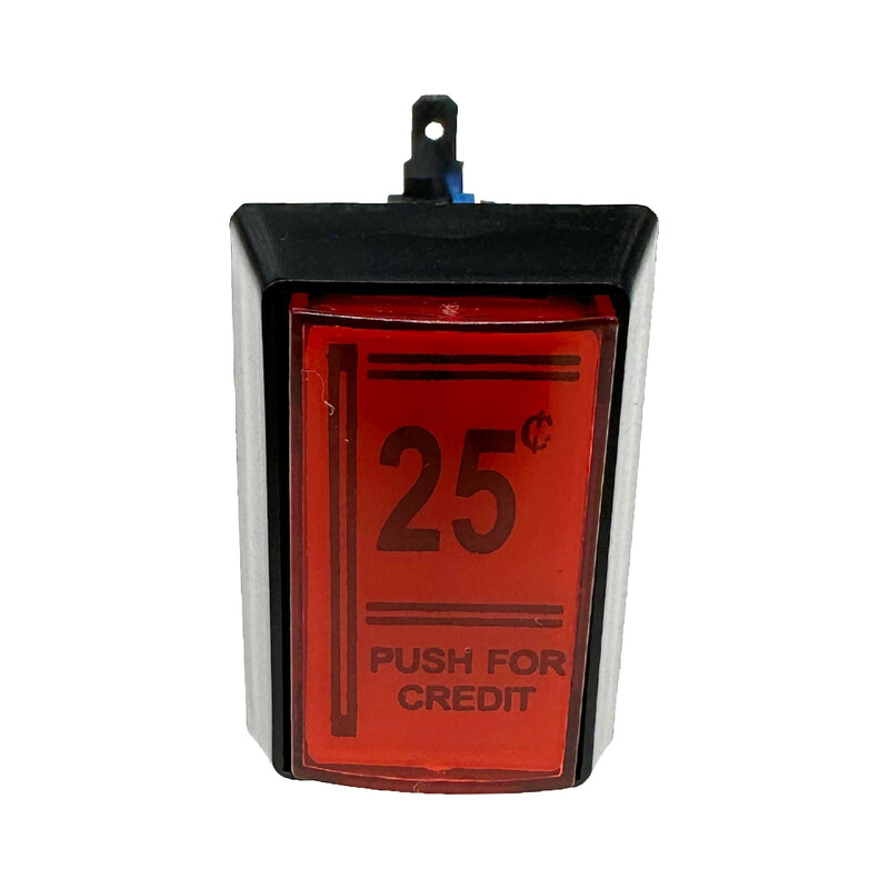 1 KOM Arkadna tipka 25 središnjih crvenih tipki za igranje na kovanice, pravokutni LED gumbi s mikro prekidačem