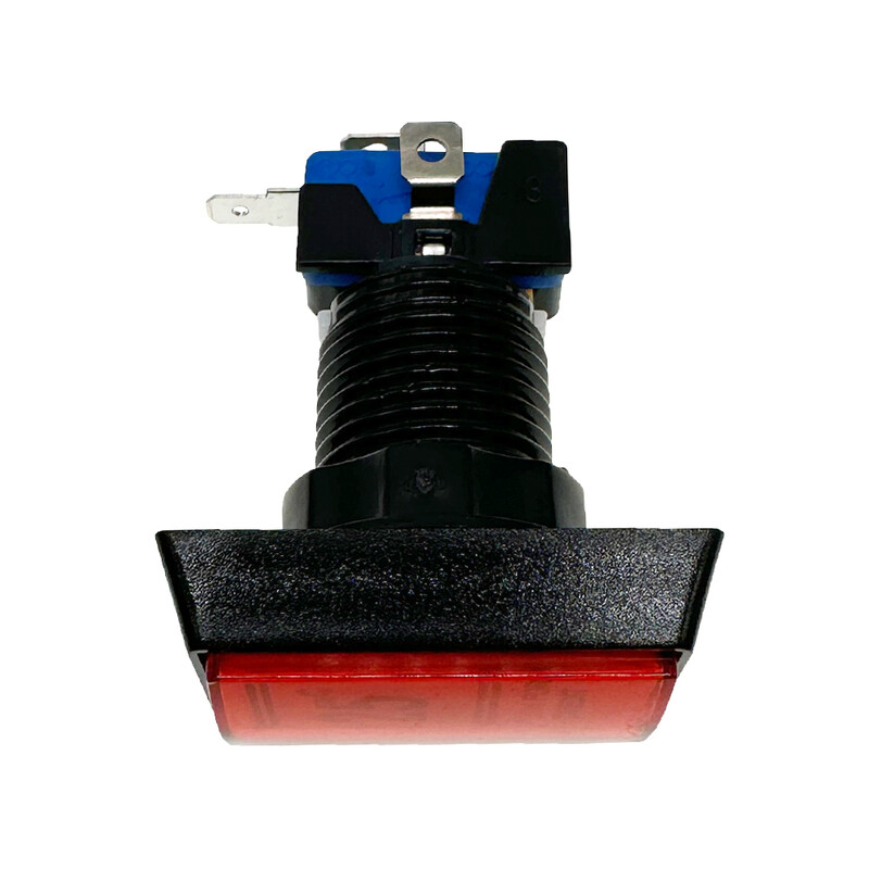 1 KOM Arkadna tipka 25 središnjih crvenih tipki za igranje na kovanice, pravokutni LED gumbi s mikro prekidačem