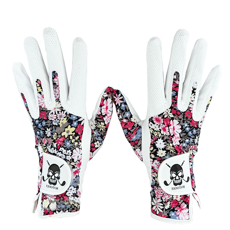 Moteriškos golfo pirštinės Šaunūs modeliai Vėdinimas Kvėpuojantis avinėlio odos golfo pirštinės, atsparios nusidėvėjimui, plaunamos