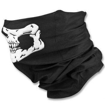 Sports Scarf Skull Riding Mask for Outdoor Sports Motorcycle Face Mask Μάσκες πολλαπλών χρήσεων Half Face Shield για στρατιώτες ποδηλάτου