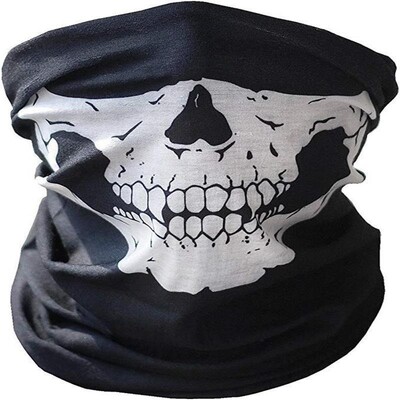 Sports Scarf Skull Riding Mask for Outdoor Sports Motorcycle Face Mask Μάσκες πολλαπλών χρήσεων Half Face Shield για στρατιώτες ποδηλάτου