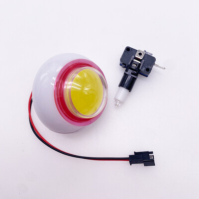 1gb Arkādes LED poga 12V Krāsains kāju celtņa leļļu mašīnai LED pogas 45mm 60mm 80mm 76mm