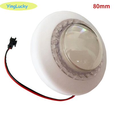 1gb Arkādes LED poga 12V Krāsains kāju celtņa leļļu mašīnai LED pogas 45mm 60mm 80mm 76mm