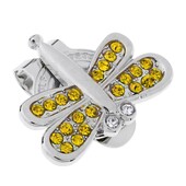 Sakausējuma golfa bumbiņu marķiera cepures klipsis piespraudes viziera rotājums ar rhinestones zaļi sarkanu