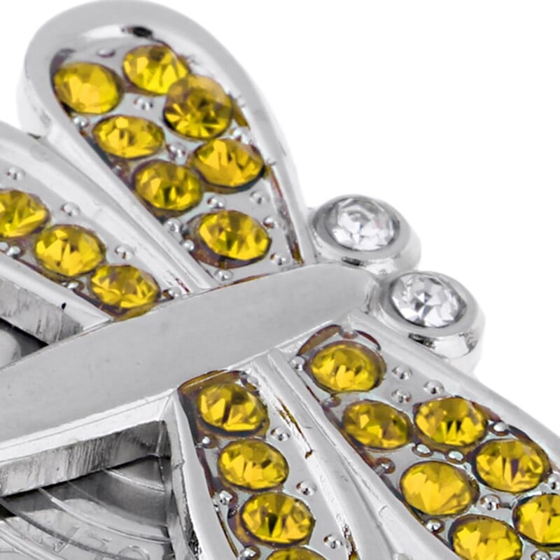 Ötvözet golflabda jelölő sapka csipesz bross szemellenző díszítés strasszokkal zöld piros