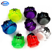 Clear Push Button 24mm 30mm Ανθεκτική κονσόλα βιντεοπαιχνιδιών Multicade Αντιγραφή Sanwa Obsc Hitbox Controller Tablero Arcade Pc Neo Geo