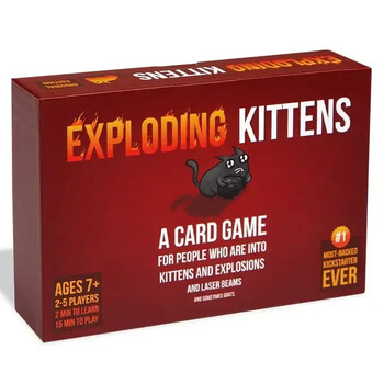 Exploding Kittens Card Game Original Edition NSFW Party Streaking Kittens Imploding Kittens Разширение Barking Kittens Bears vs B