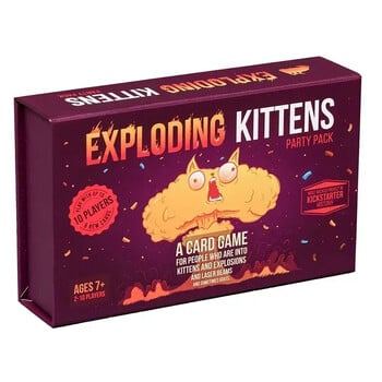 Exploding Kittens Card Game Original Edition NSFW Party Streaking Kittens Imploding Kittens Разширение Barking Kittens Bears vs B