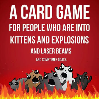 Exploding Kittens Card Game Original Edition NSFW Party Streaking Kittens Imploding Kittens Разширение Barking Kittens Bears vs B